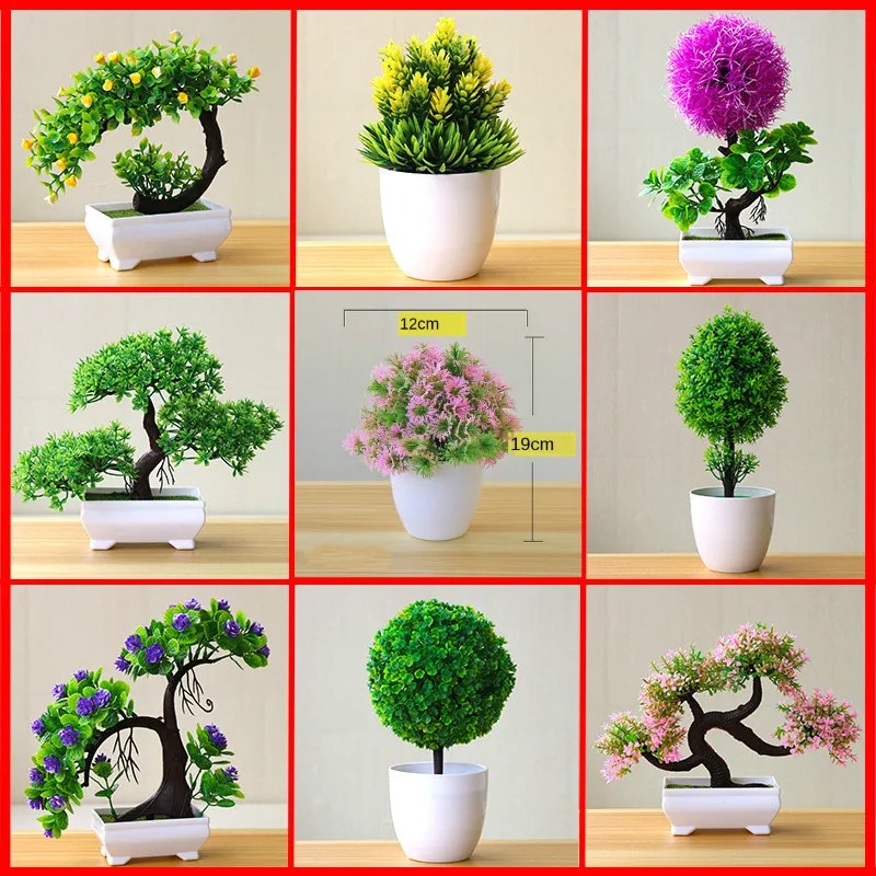 Bonsai Garden Zen - نباتات اصطناعية صغيرة في أصيص، نباتات